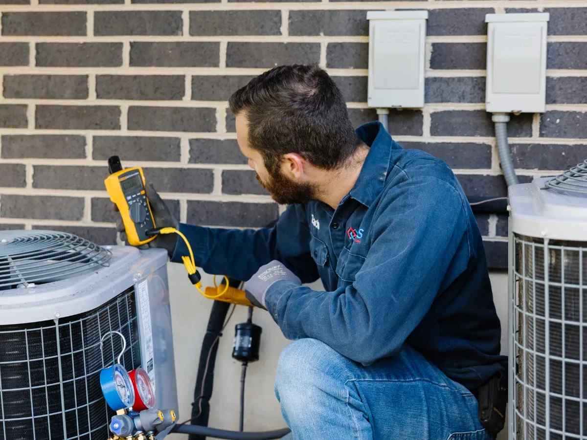 Multimeter Testing HVAC Unit Multimeter Testing HVAC Unit