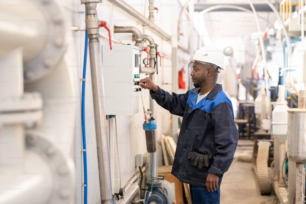 Working on commercial plumbing