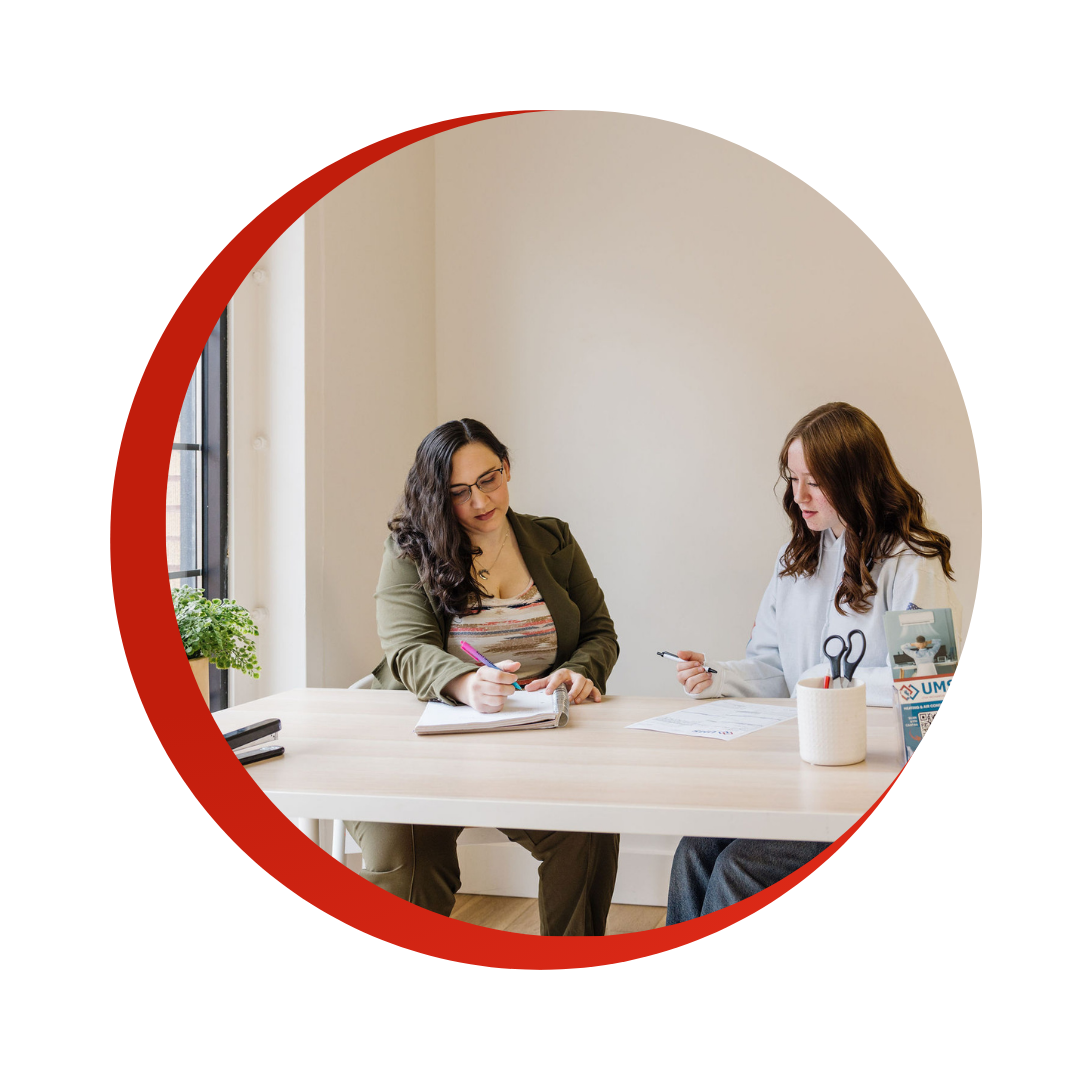 Customer service duo Emily and Faith keep Utah Mechanical organized and responsive for every HVAC call.